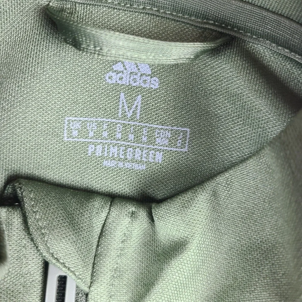 Adidas Sweater Mens Medium‎ Dark Green Camo Full Zip Performance Tech Training